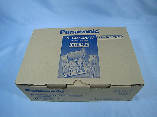 新品◇Panasonic コードレス電話機 VE-GD72DL-W (子機1台付)◇