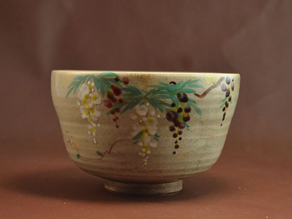 尾形 乾山作 造 [ 色絵 茶碗 ] 裏千家十一世 玄々斎 極 共箱 裏千家 十