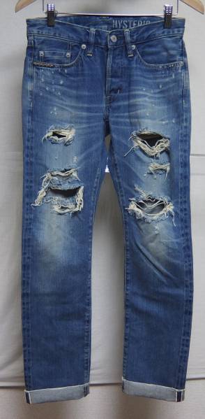 ヒステリックグラマー SR加工 スタッズデニムパンツ 28