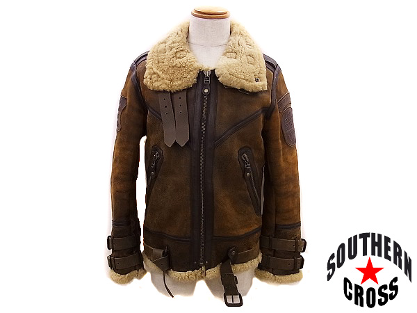 AVIREX/アヴィレックス ベルテットムートンジャケット/L