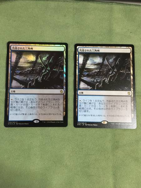 MTG 汚染された三角州 【日本語版通常1枚Foil1枚】 【公式通販】