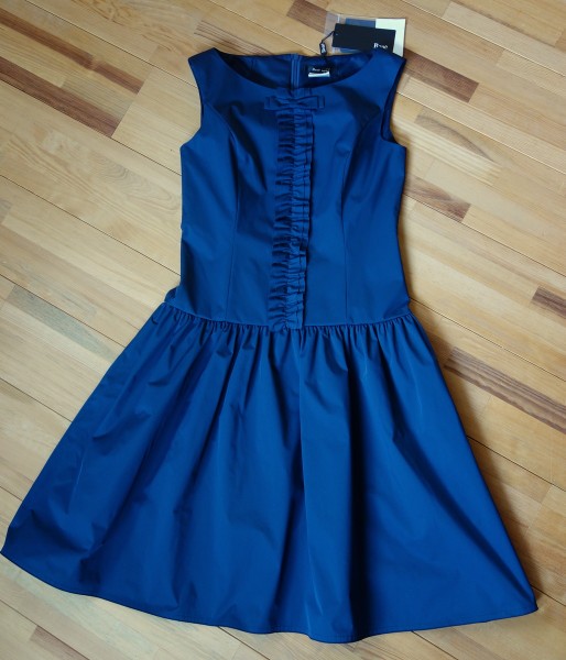 1円★新品　Rene　basic　36　ネイビー フリルワンピース