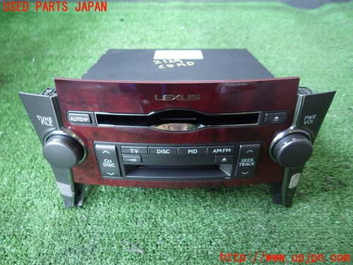 2UPJ-21296500]レクサス LS460(USF40)CD&MDプレイヤー 純正 中古
