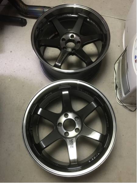 TE37SL 10.5J インセット12 2本 PW BNR34 R33 Z