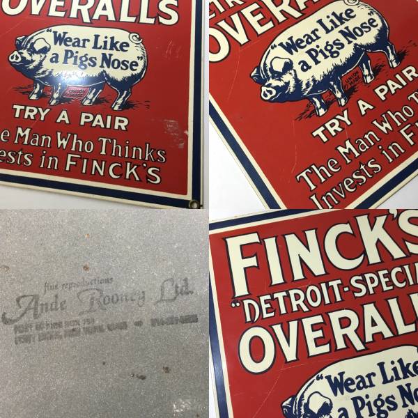 FINCK'S - フィンクス OVERALLS ヴィンテージ Yahoo!オークション 40s