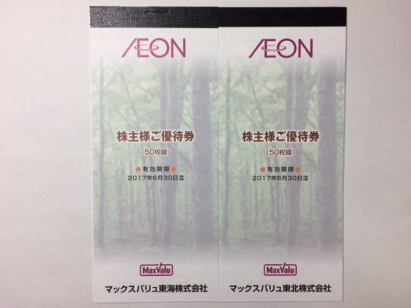 イオン　マックスバリュー　株主優待券　１０，０００円分