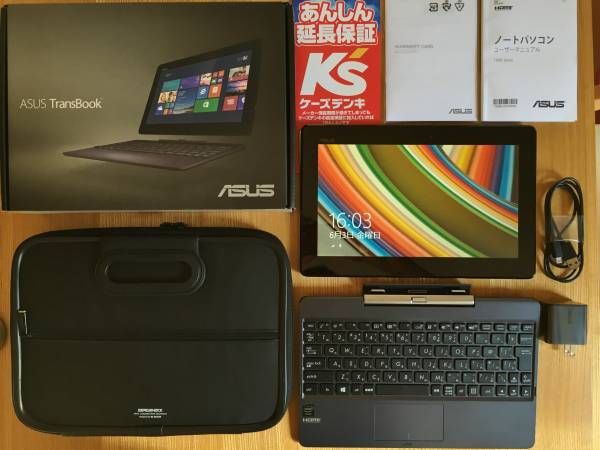 送料無料 新品同様 ASUS TransBook T100TA-DK32G 保証・ケース付
