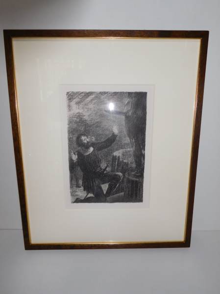 ファンタン・ラトゥール　版画　真作　額装　フランス絵画　巨匠
