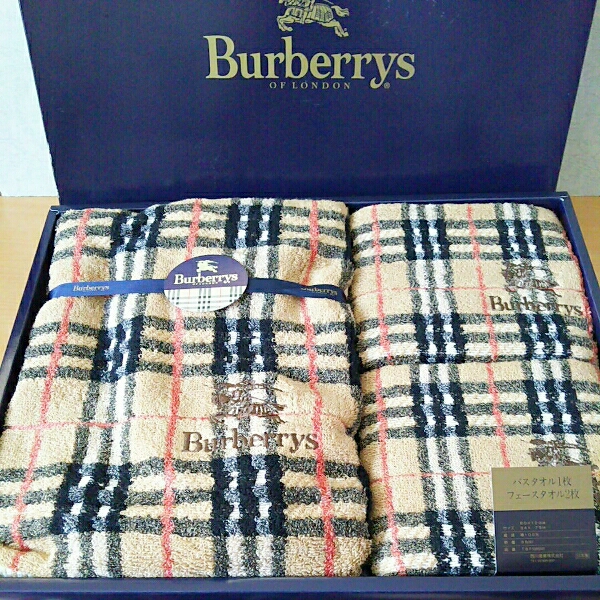 新品●バーバリー Burberry タオルセット バス、フェイスタオル