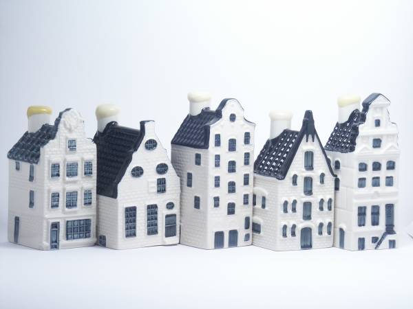 KLMオランダ航空のデルフトブルーのミニチュアハウス No.5 KLM