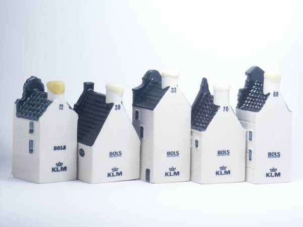 KLM オランダ航空 x BOLS デルフト ブルーハウス ミニチュアハウス 