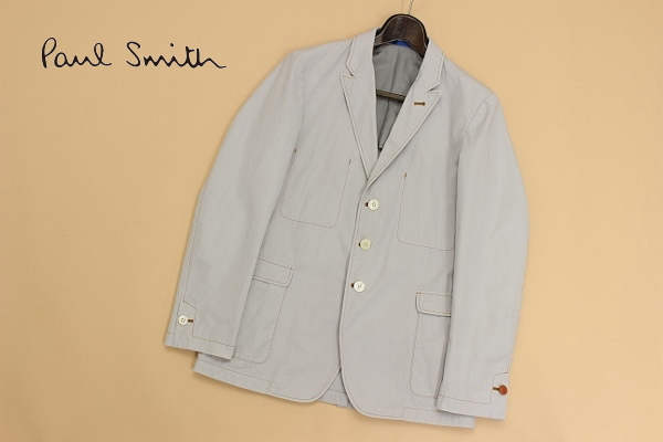 ★Paul Smith/ポールスミス コットン 3釦 アンコン ジャケット M