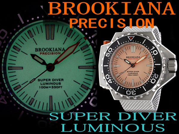 BROOKIANA ダイバーズ ウォッチ BA1652-SSOR(LF)