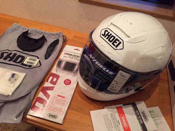 SHOEI X-TWELVE X-12 ホワイト Lサイズ 超美品 中古