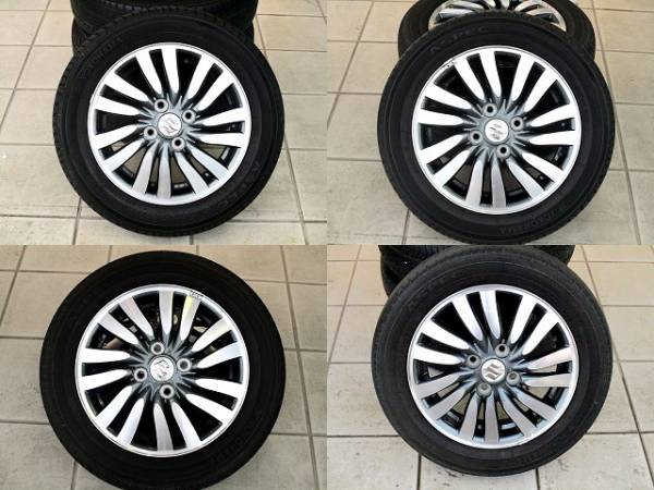 ソリオ DBA-MA15S 純正 14インチ アルミ 165/65R14 タイヤ 4本