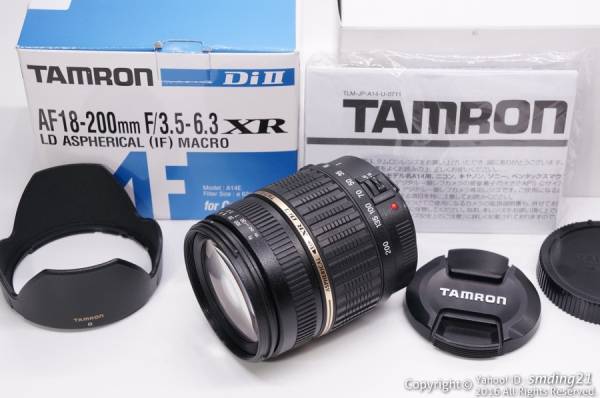★新品級★TAMRON AF 18-200ｍｍ F3.5-6.3 XR Di II Canon用