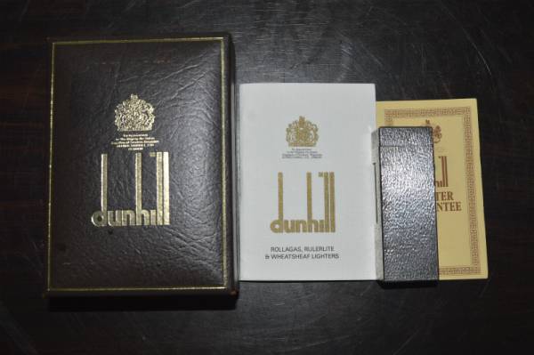 dunhill 純銀 ダンヒルライター 保証書付 共箱 ダンヒル dunhill