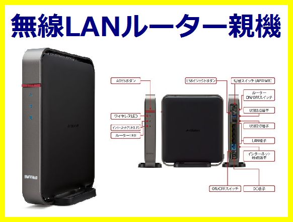 ■BUFFALO 高速無線LAN親機 11ac 高速Wi-Fi WZR-1750DHP2