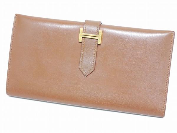 HERMES[エルメス]ベアン 長財布/ブラウン/中古品 エルメス え 【公式通販】