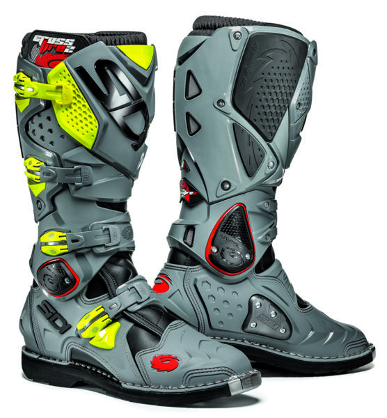 SIDI モトクロスブーツ X-FIRE2 BK/GRY/F.YL 9.5/44 (27.0~27.5)