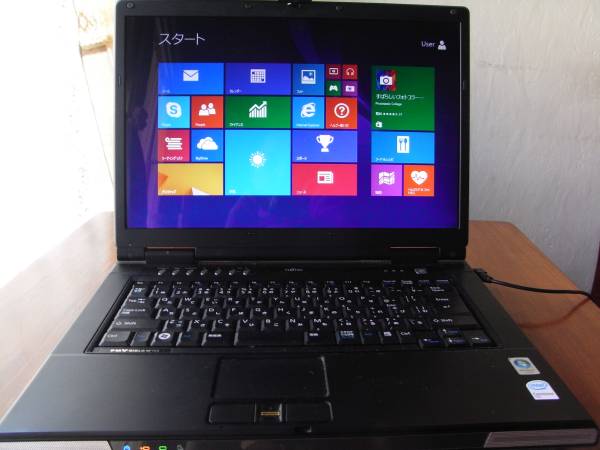 Windows8 富士通ノートPC NF70X Core2Duo 2GB 無線LAN Office