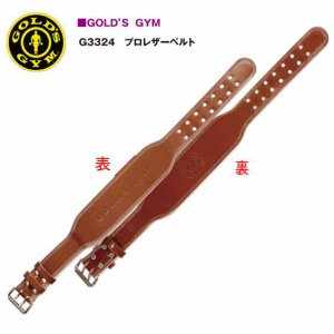 ゴールドジム プロレザーベルト ウエイトトレーニングベルト GOLD'S