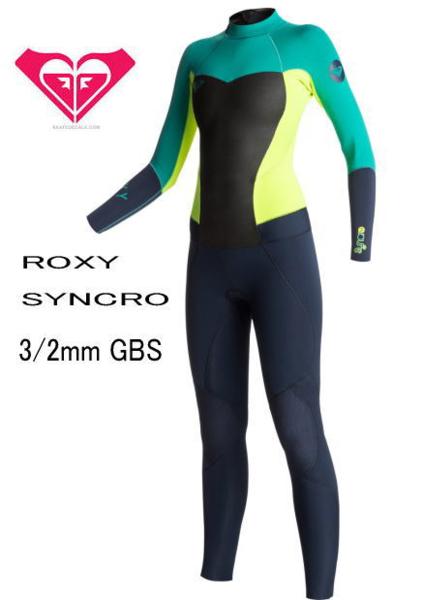 処分【10】ROXYロキシーウェットスーツフル SYNCRO 3/2mm GBS 【公式通販】