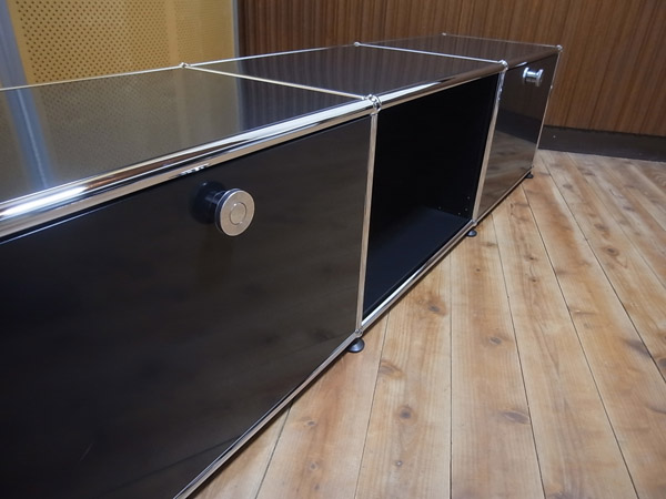 ●USMハラー●haller●TVボード●グラファイトブラック●ドア付