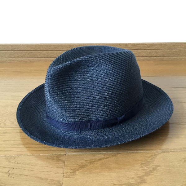 KIJIMA TAKAYUKIペーパーハット(ネイビー） 美品 KIJIMA TAKAYUKI ペーパーハット ネイビー 3 日本製 58cm 2-0110S