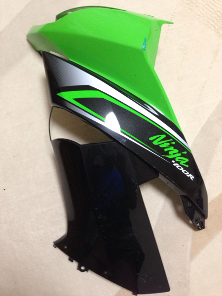 ninja400R 左 アッパーカウル 純正品