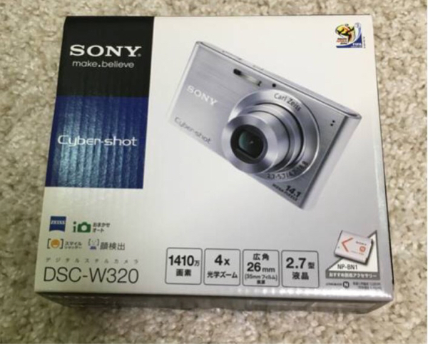 【新品、未使用】1410万画素 SONY Cyber-Shot DSC-W320