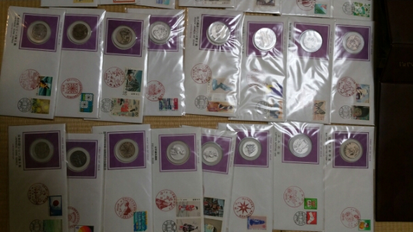 昭和55年 切手 初日カバー メダル コレクション 23種 純銀製 