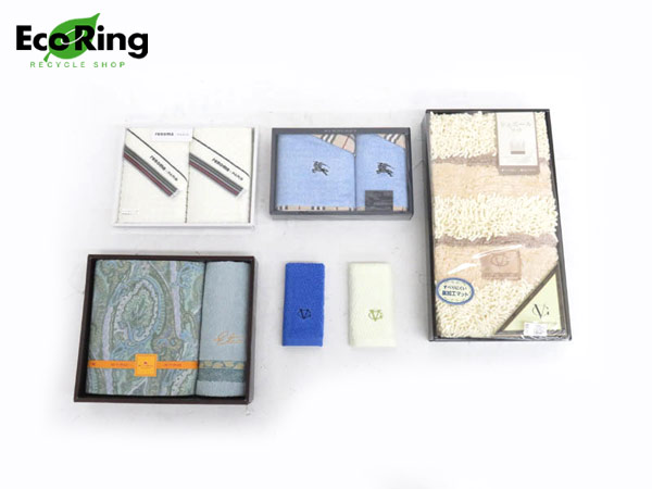 1円 未使用 バーバリー ヴァレンチノ等 タオル他 計9点 HC420