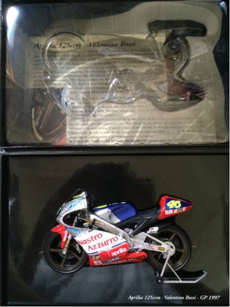 1/12 PMA Aprilia125ccm 1997 ロッシバイク@フィギュアセット