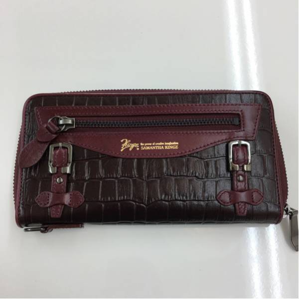 新品！サマンサキングズ クロコ型押しレザー長財布 新 【公式通販】