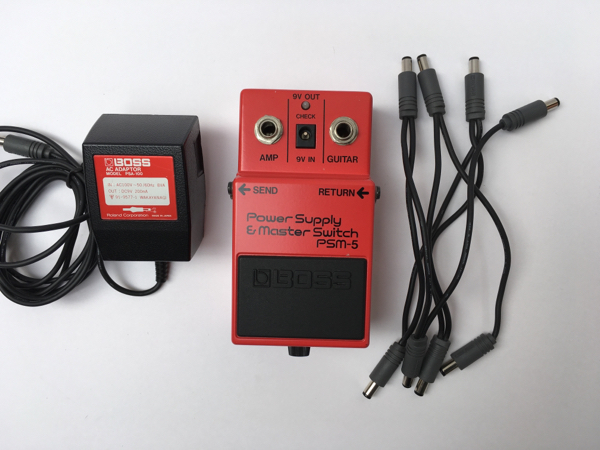 ボス PSM-5 Power Supply & Master Switch アダプターとケーブル