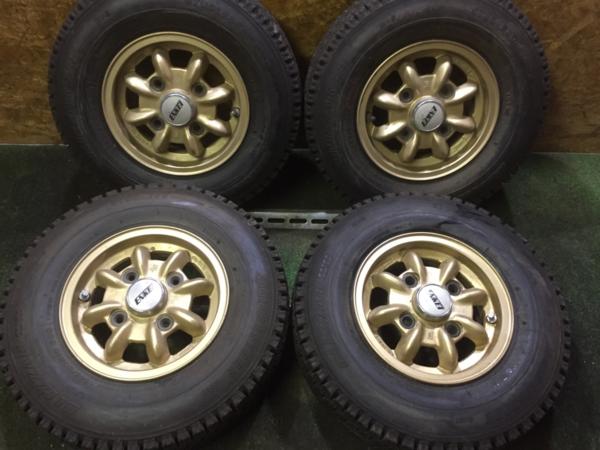 ENKEI 10×4.1/3J 4H 110 +40 BS 145/80R10 当時物旧車ホイール