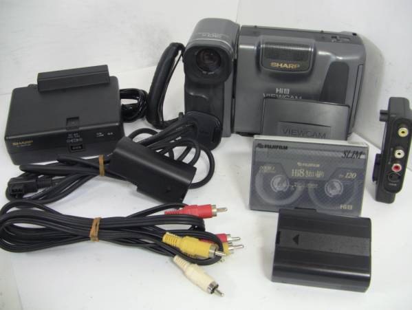 【再生OK・録画OK・即決】SHARP Hi8 VL-HL55付属品8点/V573