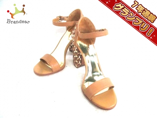 コーチ パンプス 36 レディース 美品 テリー Q1903 編み込み