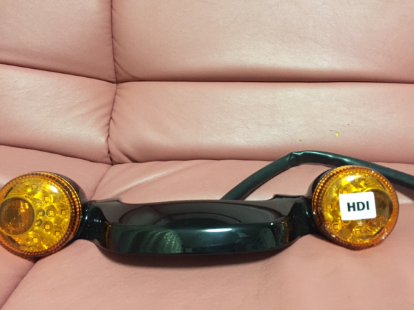 ハーレーFLHX用ブラックウインカーテール新品！