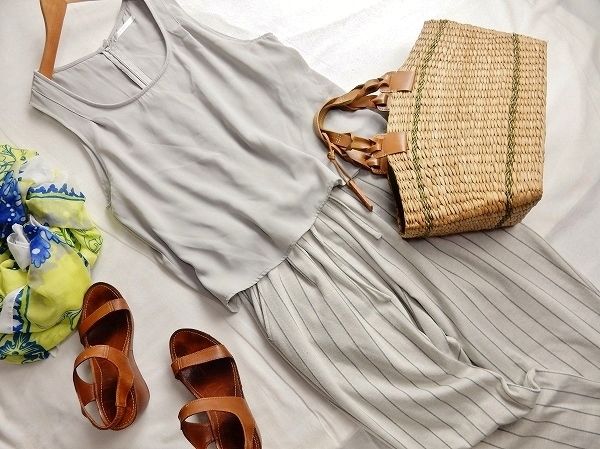 レトロガール RETRO GIRL 可愛い異素材切り替えサロペット♪