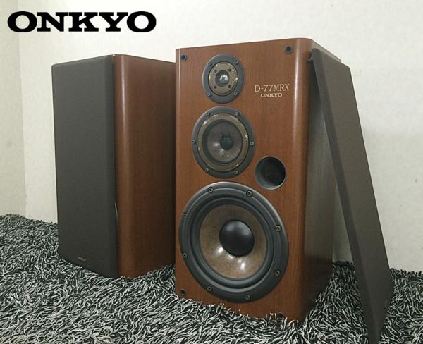 SALE，大人気 完動良品 ONKYO D-77MRX 3WAY スピーカー ペア Audio Station