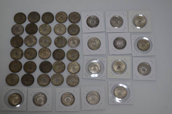 古銭明治・大正50銭 銀貨44枚 旭日50銭銀貨 (特年含む)明治