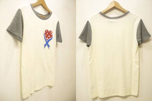 R198★新品LiL Almond(リルアーモンド)切替えデザインTシャツ/L