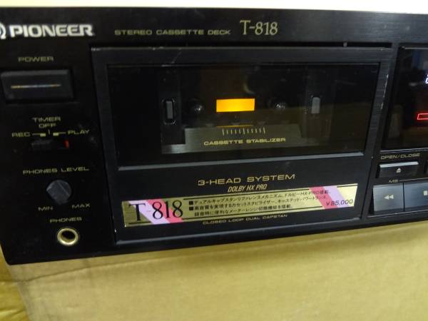 T-818 PIONEER パイオニア カセットデッキ J Pioneer - 0 1 ステレオ