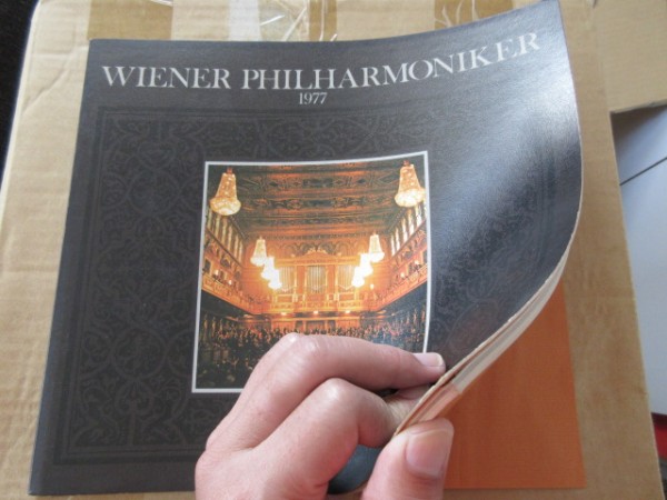 a/本/1977年 ウィーンフィルハーモニー/ベーム/日本公演パンフ