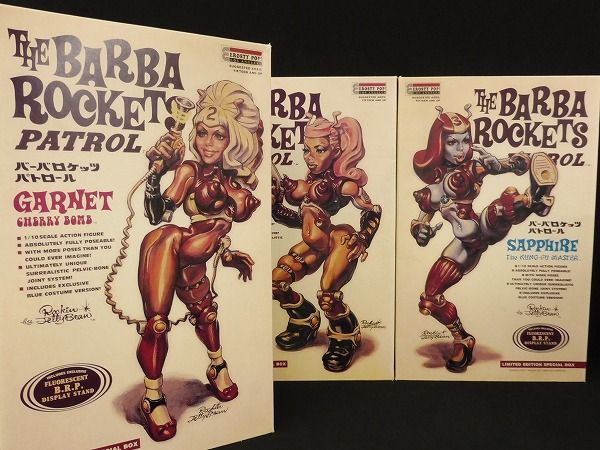 る*お様 THE BARBAROCKETS フィギュア 3体 セット　未開封 バーバロケッツパトロール フィギュア3体セット カテゴリー 【公式通販】