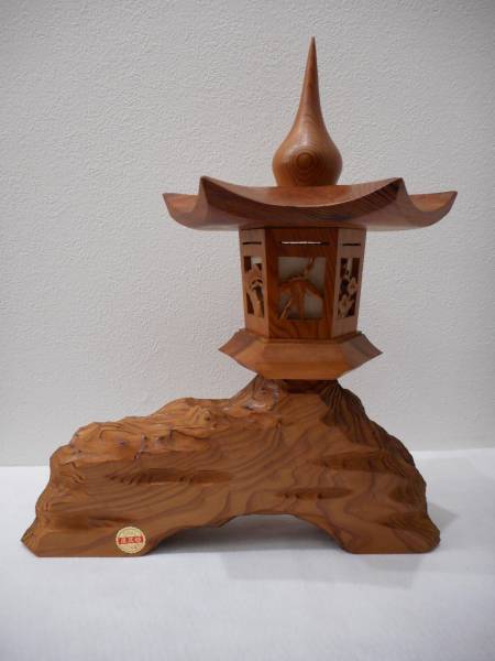 【銘木 屋久杉】 組み立て式 オブジェ 木製 置物 木彫 工芸品