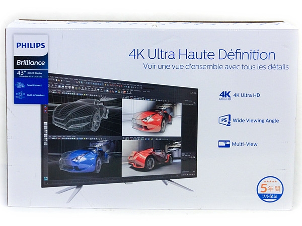 新品 PHILIPS BDM4350UC/11 43型 4K モニター 保証付き N1989198