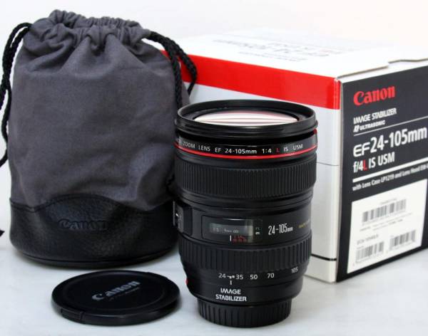 Canon EF 24-105mm F4L IS ☆美品・保証付(5069) 一眼カメラ用（オート